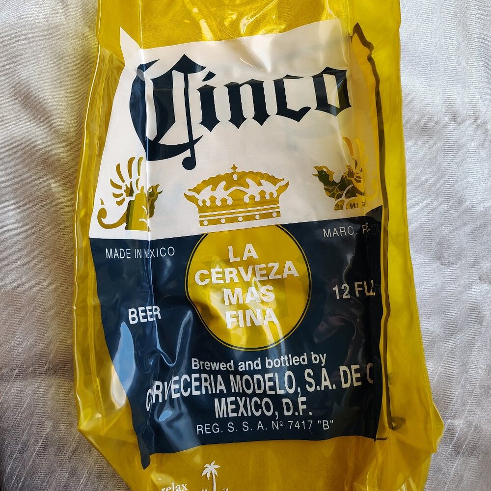 NEW Corona Cinco Beer Inflatable Bottle